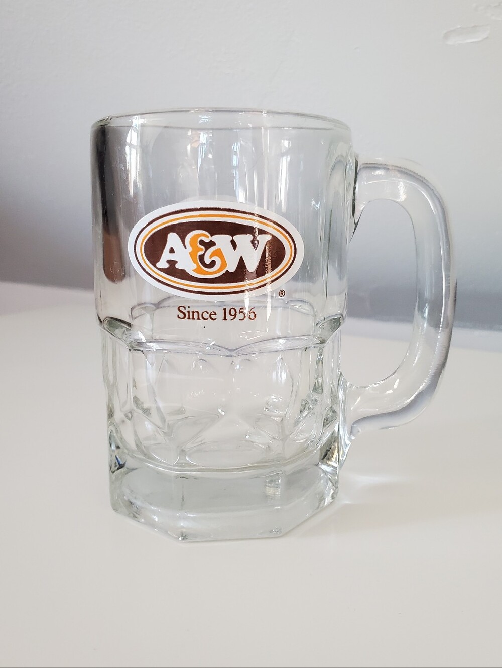 Vintage A&W Root Beer Mug Libbey Glassware 1970s Small Glass Mug Retro Soda
